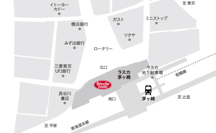 ラスカ茅ヶ崎店地図